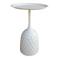 Side table Waini pakoworld metal in cream shade D39x60cm