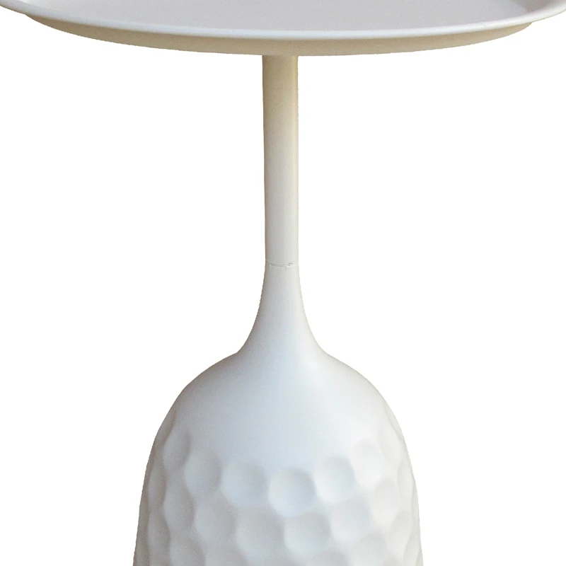 Side table Waini pakoworld metal in cream shade D39x60cm