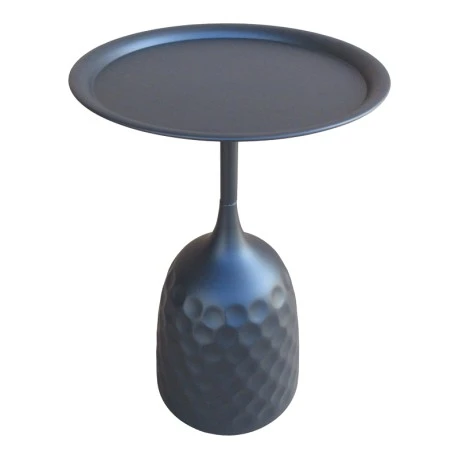 Side table Waini pakoworld metal in black shade D39x60cm