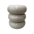 Side table Zoubi pakoworld white MGO D35x43cm
