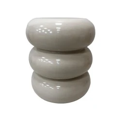 Side table Zoubi pakoworld white MGO D35x43cm