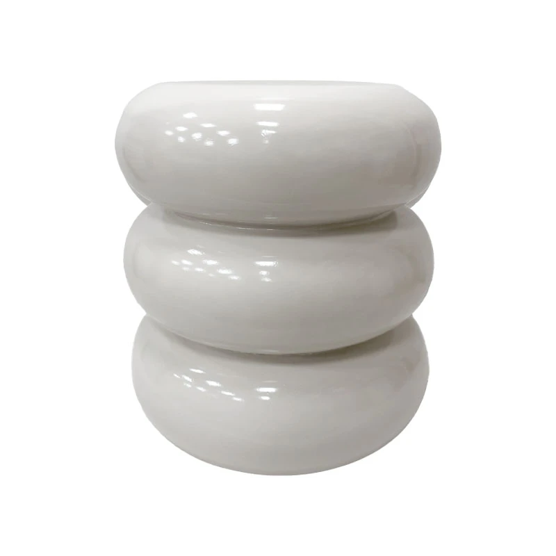 Side table Zoubi pakoworld white MGO D35x43cm