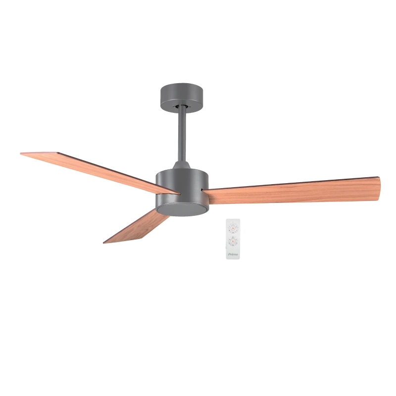 Ανεμιστήρας Οροφής 52'' 132CM PRCF-80619 Primo Γκρι-Καφέ 3Φτερά Με Τηλεχειριστήριο