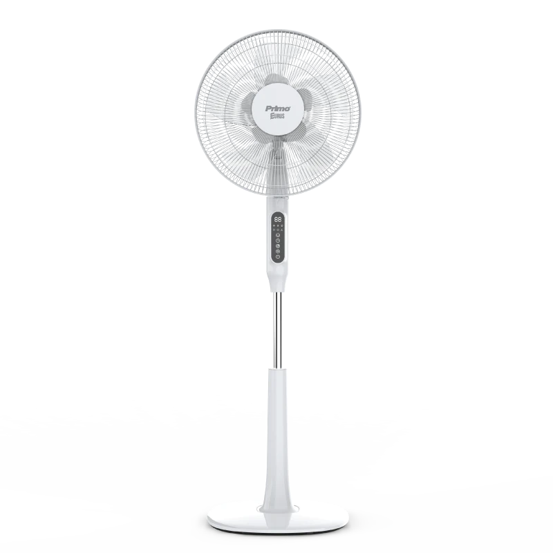 Ανεμιστήρας Ορθοστάτης PRSF-80614D Primo 16'' 40εκ. Με Τηλεχειριστήριο και DC μοτέρ Λευκός
