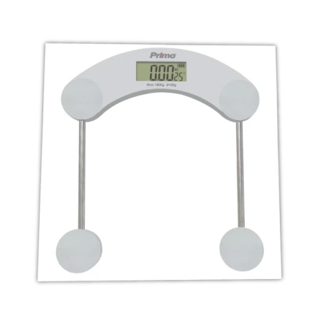 Ζυγαριά Σώματος PRBS-40455 Primo 180Kg Υάλινη Γκρι