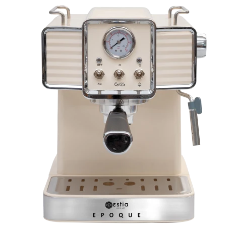 ESPRESSO COFFEE MAKER RETRO EPOQUE 1350w 20bar 1.5lt CREAM