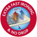 REFLECT VILEDA metallic ironing board with ironing cloth 120x38x74/97cm.