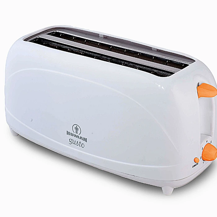4-place toaster GUSTO color white HUMAN CT807
